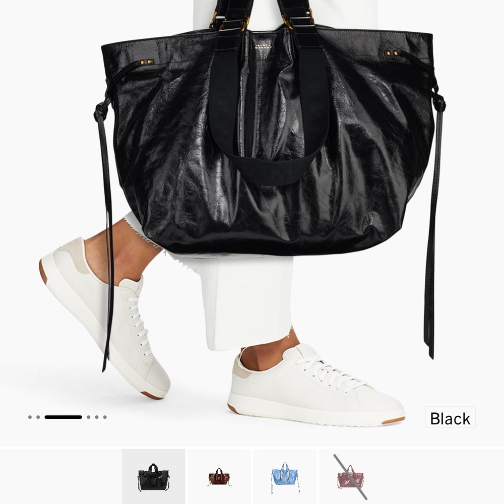Isabel Marant Black Leather Wardy Tote - Picture 2 of 10